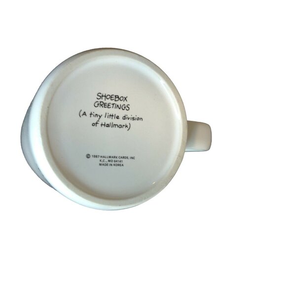 Shoebox Greetings Mug Thinking of You Makes Me Feel Good All Over 1987 - Picture 7 of 8